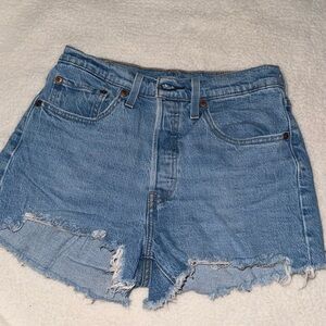 Levi's 501 Light Blue Jean Shorts